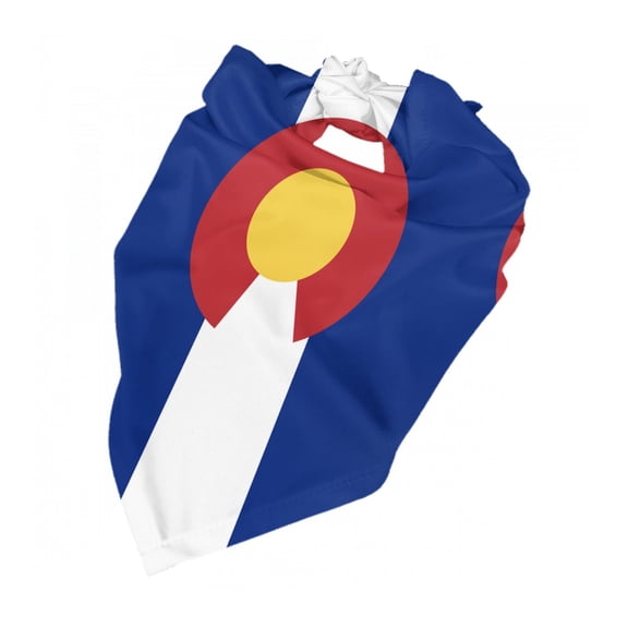 Colorado Flag Pattern Dog Bandana Dog Scarf Adjustable Bib Handkerchief Accessories For Small Medium Large Dogs