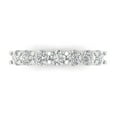 thumbnail image 2 of 1.19 ctw Wedding Band for Women - 14K White Gold Simulated Diamond Stackable Eternity Ring, 2 of 7