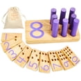 thumbnail image 2 of Counting Peg Board Montessori Math para niños Montessori & Me, 2 of 8