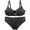 Black, variant on Bra and Panty Set, Prolriy 2 Piece Underwear Set for Women Bras and Regular Fit Comfort Padded Bra and Panty Wireless Bralette Bras for Women Wine 85C
