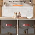 thumbnail image 5 of TULILLO 2 Pack Retractable Baby Gate 200" Extra Wide, 42in Tall, Double Lock, Retractable Dog Gate for Doorways Stairs Hallways Indoor and Outdoor, White, 5 of 10