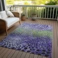 thumbnail image 6 of Addison Rugs Chantille Indoor/Outdoor Transitional Circles Purple Washable Rectangle Rug, 2'6" x 3'10", 6 of 6