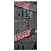 Spooky Halloween Door Cover 30" X 5' - 12 Pack (1 Per Package)