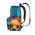 thumbnail image 3 of Disketp Colorful Textured Chihuahua Mochila Escolar de Gran Capacidad y Peso Ligero, Mochila de Viaje Ideal para Escuela, Trabajo y Uso Diario, Cómoda y con Estilo, 3 of 8