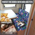 thumbnail image 5 of XYZCANDO Blue Christmas Santa Waterproof RV Dinette Cushion Covers Stretch Camper Cushion Slipcovers Anti-Slip Washable Seat Covers for Travel Trailer 1 Backrest Cover & 1 Bench Cover, 5 of 7