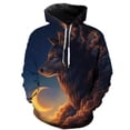 thumbnail image 4 of Sudadera con capucha de lobo 3D de otoño para hombre, sudadera con capucha con estampado de lobo animal, chándales, chaquetas para hombre y mujer, sudadera con capucha divertida, envío directo, 4 of 5