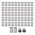 thumbnail image 1 of Tuerca de remache de cabeza avellanada SUS304 de 50 piezas, Tuercas remachadas redondas con inserto de agujero pasante moleteado, 1 of 6