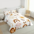 thumbnail image 3 of jejeloiu Retro Boho Rainbow Full Size Comforter Sets,Bohemian Moon Sun Bedding Comforter Set,White Brown Orange Bedding Sets For Girls Kids,Ultra Soft Home Decor Reversible,3 Pieces, 3 of 8