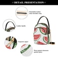 thumbnail image 4 of FORMRS Crossbody Bag for Women Quilted Travel Shoulder Cell Phone Purse with Chain Strap Handbag, Cute Watermelon, 4 of 7