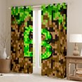 thumbnail image 2 of Manfei Letter Monogrammed B Curtains Pack of 2 (42x84 Each) for Teens Boys Girls,Construction Game Curtains Blackout,Building Blocks Bedroom Curtains,Microfiber Bedroom Decor, 2 of 6