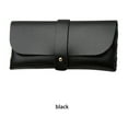 thumbnail image 1 of serony Leather Eyeglass Case Carry Bag Reading Simple Style Dustproof Protector Non-scratches Sunglass Pouch Travel Pack Black, 1 of 9