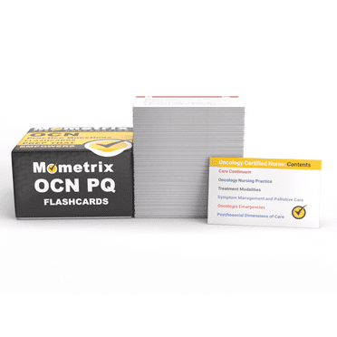 OCN Practice Questions Flash Cards: OCN Certification Flashcard Review 2022 and 2023 for the Oncology Certified Nurse Exam [Full Color Cards]