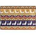 thumbnail image 4 of SKYSONIC Llamas Geometrical Ornaments Non-Slip Area Rug, Abstract Ethnic Floor Carpet Comfort Floor Mats Decor for Indoor Front Porch,Living Room, Bedroom,Kitchen,72"x48", 4 of 7