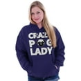thumbnail image 3 of Crazy Pug Lady Dog Pets Owner Rescue Hoodie Sweatshirt Women Brisco Brands S, 3 of 5
