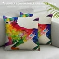 thumbnail image 3 of Nawypu  Watercolor Dog Husky Cushion Covers Husky Colorful Dog Silhouette Pillow Cover Case Gift for Dog Mom Pillows Nursery Decor Modern Linen Throw Pillow for Sofa Chair Car, 3 of 5