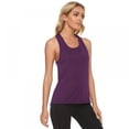 thumbnail image 2 of Baywell Women's Top Sexy Yoga Cross-I-Shirt Women's Yoga Sport Running Tank Top Yoga Shirt Purple L, 2 of 8