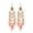Pink, variant on Eosunjian 1 Pair Drop Earrings High-end Hollow Out Beads Bohemia Style Tassel Women Hook Earrings Dating Jewelry Pink