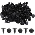 thumbnail image 1 of 50 Pieces Plastic Rivet Clips - Plastic Rivet Clips Car Body Trim Trim Retainer Car Bumper Rivet Fastener for Car(Black), 1 of 4