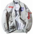 thumbnail image 1 of CORIRESHA Chaquetas bomber ajustadas para hombre Apollo NASA, 1 of 6