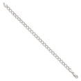 thumbnail image 2 of 925 Sterling Silver Solid Polished 5.75mm Fancy Chain Bracelet 8 Inch Lobster Claw Link Bracelet for Women and Men, 2 of 2