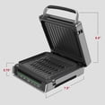 thumbnail image 2 of George Foreman sin Humo: Selección Inteligente Digital, Tamaño Familiar (4-6 Porciones), Acero Inoxidable, GRD6090B, 2 of 5