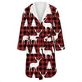thumbnail image 4 of Peignoirs pour Femmes Peignoir Long Chaud Tendance à Manches Longues d'Hiver Pyjama Robe de Nuit, 4 of 5