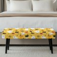 thumbnail image 5 of XYZCANDO Halloween Print Polyester Spandex Fabric Bench Seat Covers with Anti Pet Hair, Removable Anti Stain Rectangle Long Bench Slipcover for Living Room, 5 of 9