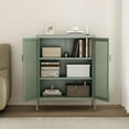 thumbnail image 5 of Amelia Modern 31.5 Accent Cabinet with 3 Adjustable Shelves in Green, 5 of 12