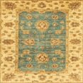 thumbnail image 1 of Ahgly Company Indoor Square Abstract Cinnamon Brown Oriental Area Rugs, 4' Square, 1 of 6