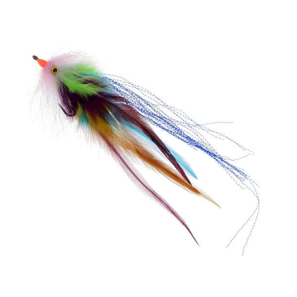 7 "Pesca con Mosca Moscas de Agua Streamer Steelhead Salmon Striper Lucio Trucha Simución Moscas Púrpura Macarena Moscas de pesca con mosca