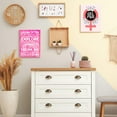 thumbnail image 6 of Laugh Often Play Dress up Canvas Wall Art,Pink Girl Inspirational Canvas Artwork Picture Poster Decor for Home Bedroom Girl Room Office, 6 of 6