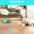 thumbnail image 3 of Kifunppy Crawling Crab Baby Toy for 1 Year Old Boys Girls, Tummy Time Toys with Music and Lights Automatically Avoid Obstacles, Walking Crab Toy for Toddlers Ages 6+ Months, 3 of 8