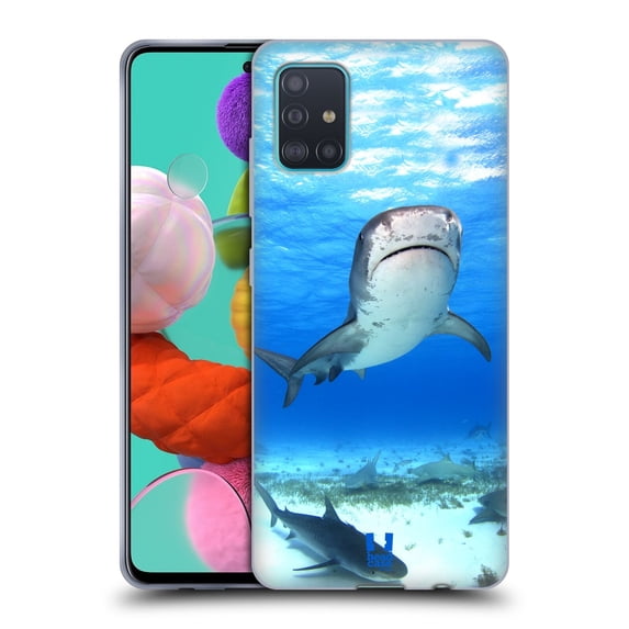 Head Case Designs Famous Animals Tiger Shark Soft Gel Case Compatible with Samsung Galaxy A51 (2019)