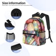 thumbnail image 5 of Daiia Easter Eggs School Backpack for Men Women, Unisex Large Waterproof Bookbag Schoolbag Casual Daypack for High School/College/Teens/Travel/Work Black, 5 of 8