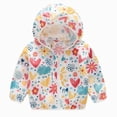 thumbnail image 2 of zuwimk Girls Rain Jacket Toddler Jacket Kids Raincoat Coat Hooded Long Sleeve Outerwear Children Clothing Jacket(18-24 Months,Orange), 2 of 4