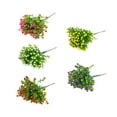 thumbnail image 4 of Inteprter 2x flores artificiales, plantas de imitación, decoración de hierro, arreglos al aire libre, coloridos, hermosos plásticos, calcomanía de Flores artificiales Amarillo Inteprter HA084317-04, 4 of 6