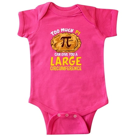 

Inktastic Pi Day Too Much Pie Gift Baby Boy or Baby Girl Bodysuit