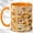 Orange, variant on Glowing Reading Ghost Coffee Mug, Cute Halloween Mug, Ceramic 11 oz