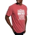 thumbnail image 4 of CafePress - I'm A Proud Brother Of A Freaking Awesome Sister T - Mens Comfort Colors Shirt, 4 of 5