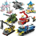 thumbnail image 3 of Amyove 6 In 1 Deformation Building Block Toys Engineering Vehicle Small Particles Building Bricks Gifts For Boys Girls, 3 of 8