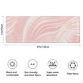 thumbnail image 3 of Pink Gold Wave Marble Bathroom Rugs Mat,Non Slip Microfiber Bathroom Rug,Rubber Backing,Soft Bathroom Mats for Bathroom Floor,Tub and Shower,47x17in(120x43cm), 3 of 5