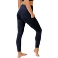 thumbnail image 3 of High waist tummy control legging with 3 Pockets in Navy, 3 of 4