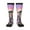 2 Black-1, variant on Sky Sunflower Skull print thigh-high socks, crafted for both men and women with a stretchy, high-opaque design perfect for daily wear