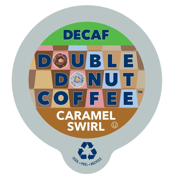 Double Donut, Decaf Caramel Swirl Flavored Coffee K-Cups ...