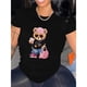 thumbnail image 1 of Camiseta negra casual de manga corta, 1 of 6