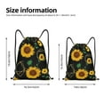thumbnail image 4 of Easygdp Sunflowers3 Drawstring Backpack, Beach Sackpack, Travel Sackpack Lightweight for Sports, Gym, Travel, Swimming - Small, 4 of 9