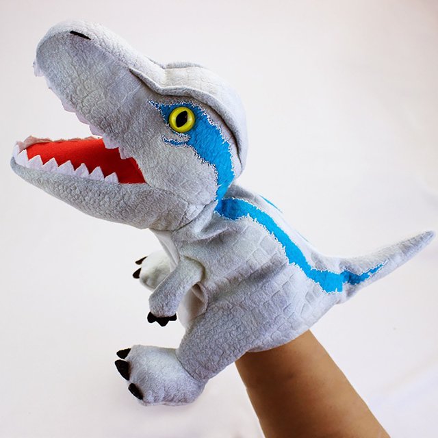 Foraging dimple Hand Puppets Dinosaur Hand Puppets for Kids, Jurassic
