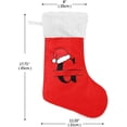 thumbnail image 2 of Coolnut Personalized Christmas Stockings 17.7 inch Customized Christmas Monograms G Xmas Stockings Socks Fireplace Hanging Stockings for Family Christmas Decoration, 2 of 6