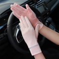 thumbnail image 4 of HSHDLDF Gants d'Été anti-UV pour Femmes, Gants de Cyclisme pour Filles avec Protection UV, Gants de Conduite à Écran Tactile, Gants Antidérapants à Rabat pour le Bout des Doigts, 4 of 5