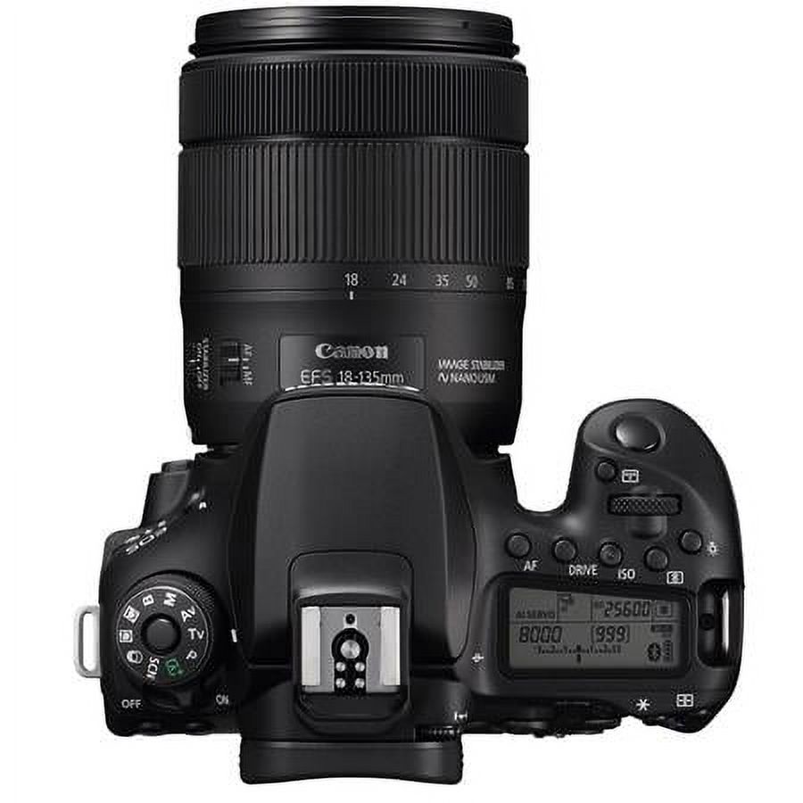 Canon EOS 90D - Digital camera - SLR - 32.5 MP - 4K / 30 fps - 7.5x optical zoom EF-S 18-135mm IS USM lens - Wi-Fi, Bluetooth - image 5 of 8